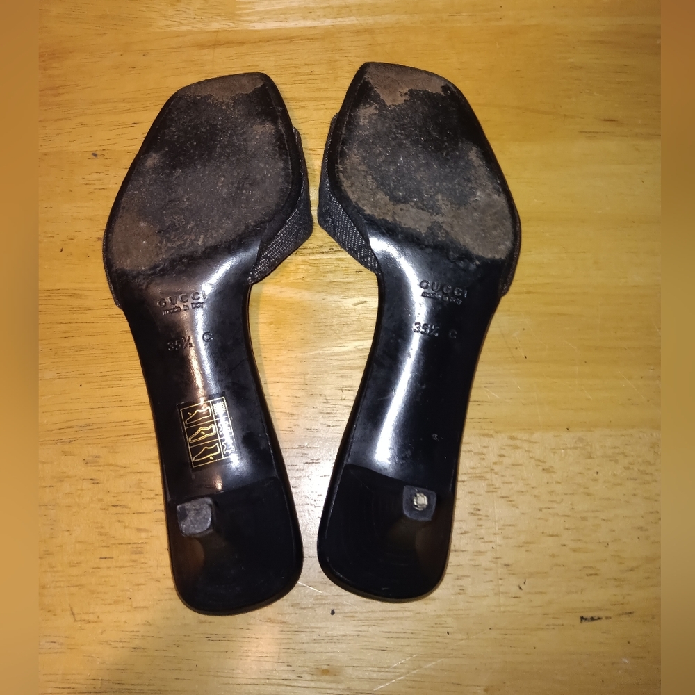 Gucci GG Monogram Kitten Heels Size 35 1/2 - Picture 5 of 5